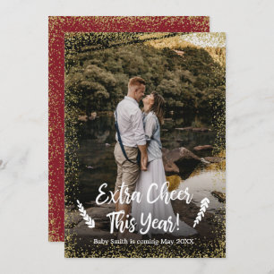 Foto Weihnachtsschwangerschaft Ankündigung