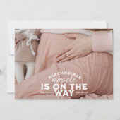 Foto Weihnachtsschwangerschaft Ankündigung (Vorderseite)