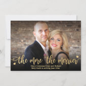 Foto Weihnachtsschwangerschaft Ankündigung (Vorderseite)