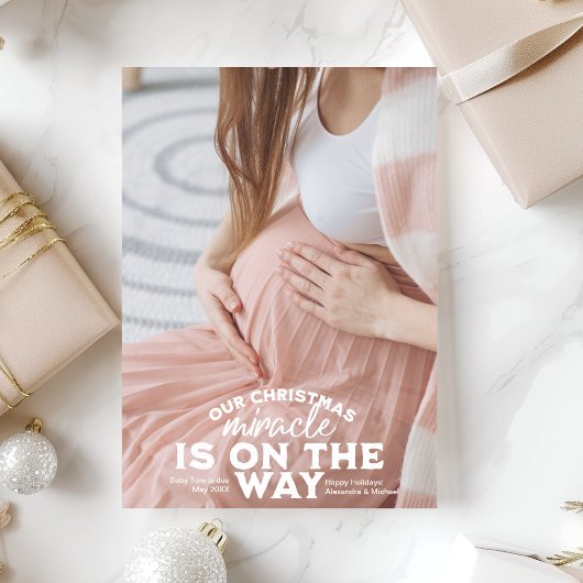 Foto Weihnachtsschwangerschaft Ankündigung
