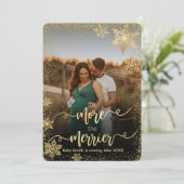 Foto Weihnachtsschwangerschaft Ankündigung (Stehend Vorderseite)