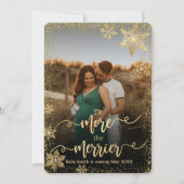 Foto Weihnachtsschwangerschaft Ankündigung (Vorderseite)