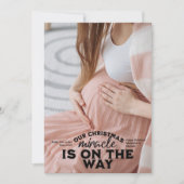 Foto Weihnachtsschwangerschaft Ankündigung (Vorderseite)