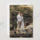 Foto Weihnachtsschwangerschaft Ankündigung (Vorderseite)