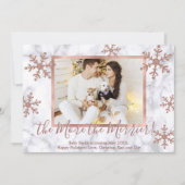 Foto Weihnachtsschwangerschaft Ankündigung (Vorderseite)