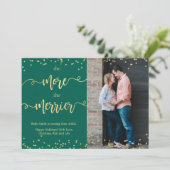 Foto Weihnachtsschwangerschaft Ankündigung Karten (Stehend Vorderseite)