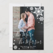 Foto Weihnachtsschwangerschaft Einladung (Vorderseite)