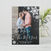 Foto Weihnachtsschwangerschaft Einladung (Stehend Vorderseite)