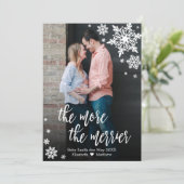 Foto Weihnachtsschwangerschaft Einladung (Stehend Vorderseite)