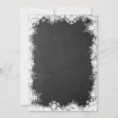 Foto Weihnachtsschwangerschaftskarte Einladung (Rückseite)