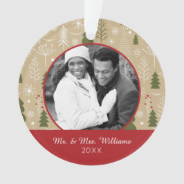 Foto | Weihnachtswaldmuster Ornament