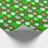 Foto Weihnachtswrapping Paper Geschenkpapier (Ecke)