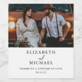 Foto Weinetikett Personalisiertes Weinetikett (Einzelnes Label)