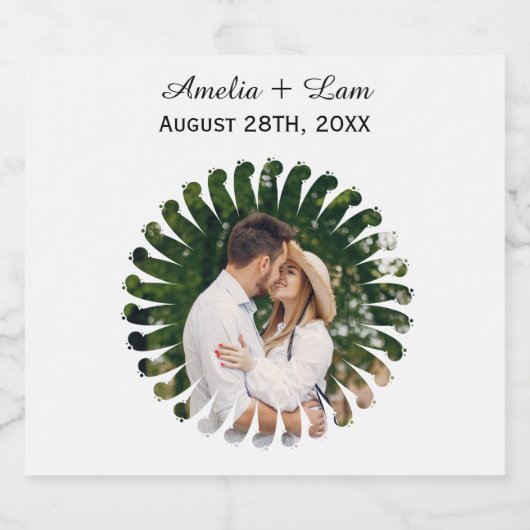 Foto Weinflaschen Etikett für Weine (Einzelnes Label)