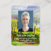 Foto  Weinkultur und Erde Weinberg Weinkultur und  Visitenkarte (Rückseite)