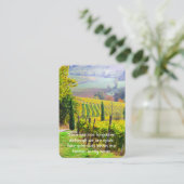 Foto  Weinkultur und Erde Weinberg Weinkultur und  Visitenkarte (Stehend Vorderseite)