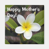 Foto Weiße und gelbe Mütter Tag Magnet (Vorne)