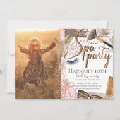 Foto Wellness-Center Birthday Luxus Safari Design Einladung (Vorderseite)