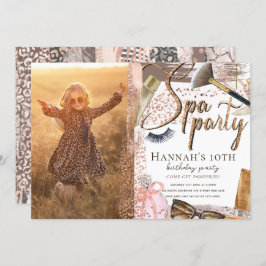 Foto Wellness-Center Birthday Luxus Safari Design Einladung