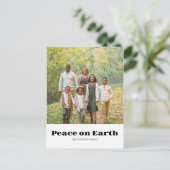 Foto Weltfrieden Frohe Weihnachten (Stehend Vorderseite)