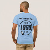 Foto-Werbeartikel für Firmenlogos hochladen T-Shirt (Schwarz voll)