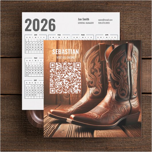 Foto Western 2026 Kalender-Visitenkarte hinzufügen