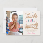 Foto Western Danke Karte (Vorderseite)