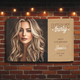 Foto Western Land schüchtern 30. Geburtstag Banner