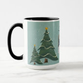 Foto Whimscial Christmas Tree Design Tasse (Links)
