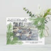 Foto Whimsical Branches Calligraphy Weihnachten (Stehend Vorderseite)