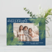 Foto Whimsical Branches Calligraphy Weihnachten (Stehend Vorderseite)