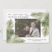 Foto Whimsical Branches Calligraphy Weihnachten (Vorderseite)