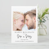 Foto Whimsical MR & MRS Weihnachtssehen (Stehend Vorderseite)