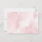 Foto Whimsical Pink Dragon Baby Dusche Dankeskarte (Rückseite)