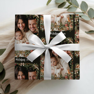 Foto Whimsical Woodland Storybook Weihnachten Geschenkpapier