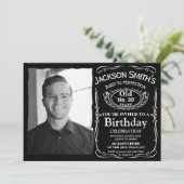 Foto Whiskey Einladung zum Geburtstag Liquor laden (Stehend Vorderseite)