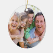 Foto White Script Ornament (Links)