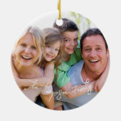 Foto White Script Ornament (Hinten)