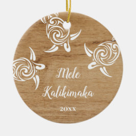 FOTO White Turtles | Mele Kalikimaka Keramik Ornament