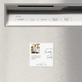 Foto White Wedding Save the Date Magnet (In Situ (Geschirrspüler))