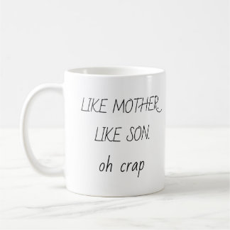 Foto wie Mutter Wie Sohn/Tochter Kaffee Kaffeetasse