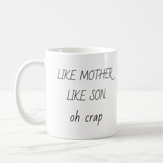 Foto wie Mutter Wie Sohn/Tochter Kaffee Kaffeetasse (Links)