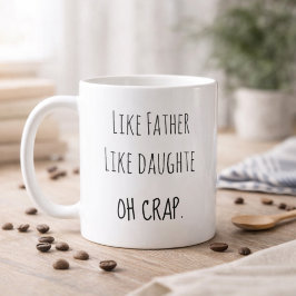 Foto Wie Vater so Tochter Kaffeetasse