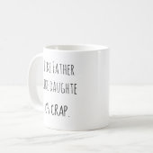 Foto Wie Vater so Tochter Kaffeetasse (Vorderseite Links)