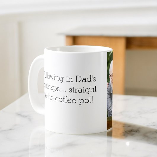 Foto wie Vater wie Tochter oder Sohn Kaffeetasse