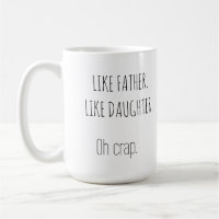 Foto wie Vater Wie Tochter/Sohn Kaffee-Tasse