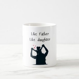 Foto wie Vater Wie Tochter/Sohn Kaffeetasse
