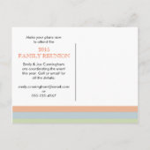 Foto Wiedersehen Save the Date Ankündigungspostkarte (Rückseite)