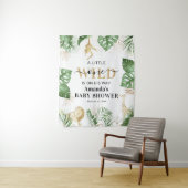 Foto "Wild One Jungle/Safari Baby Shower" Wandteppich (Beispiel)