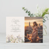 Foto Wildblume Abschluss Boho Country Floral Einladung (Stehend Vorderseite)